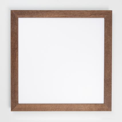 Eglo - LED RGB Hämardatav pinnale kinnitatav valguspaneel SALOBRENA-C WOOD LED/30,5W/230V 2700-6500K 64x64 cm tumepruun + kaugjuhtimispult