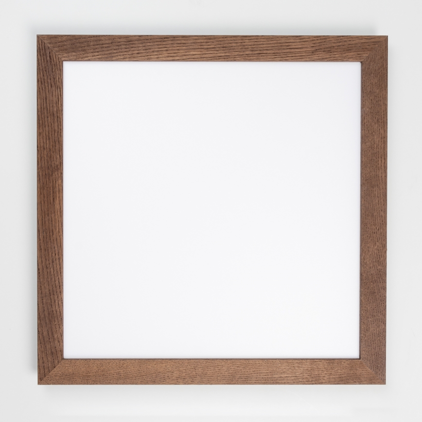 Eglo - LED RGB Hämardatav pinnale kinnitatav valguspaneel SALOBRENA-C WOOD LED/30,5W/230V 2700-6500K 64x64 cm tumepruun + kaugjuhtimispult