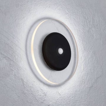 Eglo - LED RGBW hämardatav laetav seinavalgusti liikumis- ja hämarussensoriga LED/5V 2000 mAh must + kaugjuhtimispult