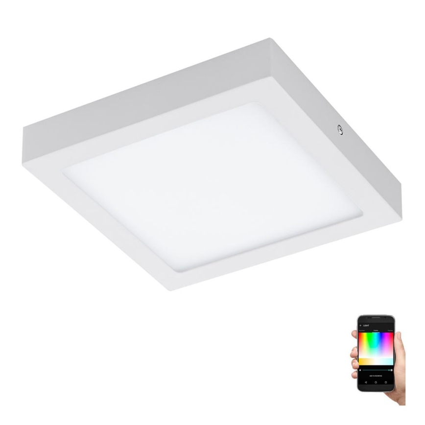 Eglo - LED RGBW Hämardatav laevalgusti FUEVA-C LED/15,6W/230V Bluetooth 22,5x22,5 cm