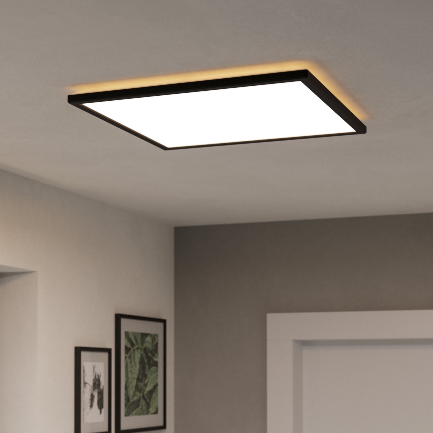 Eglo - LED RGBW Hämardatav laevalgusti vannituppa LED/17W/230V 2700-6500K 50x50cm IP44 must ZigBee