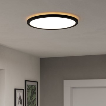 Eglo - LED RGBW Hämardatav laevalgusti vannituppa LED/18,5W/230V 2700-6500K pr.38,9cm IP44 must ZigBee