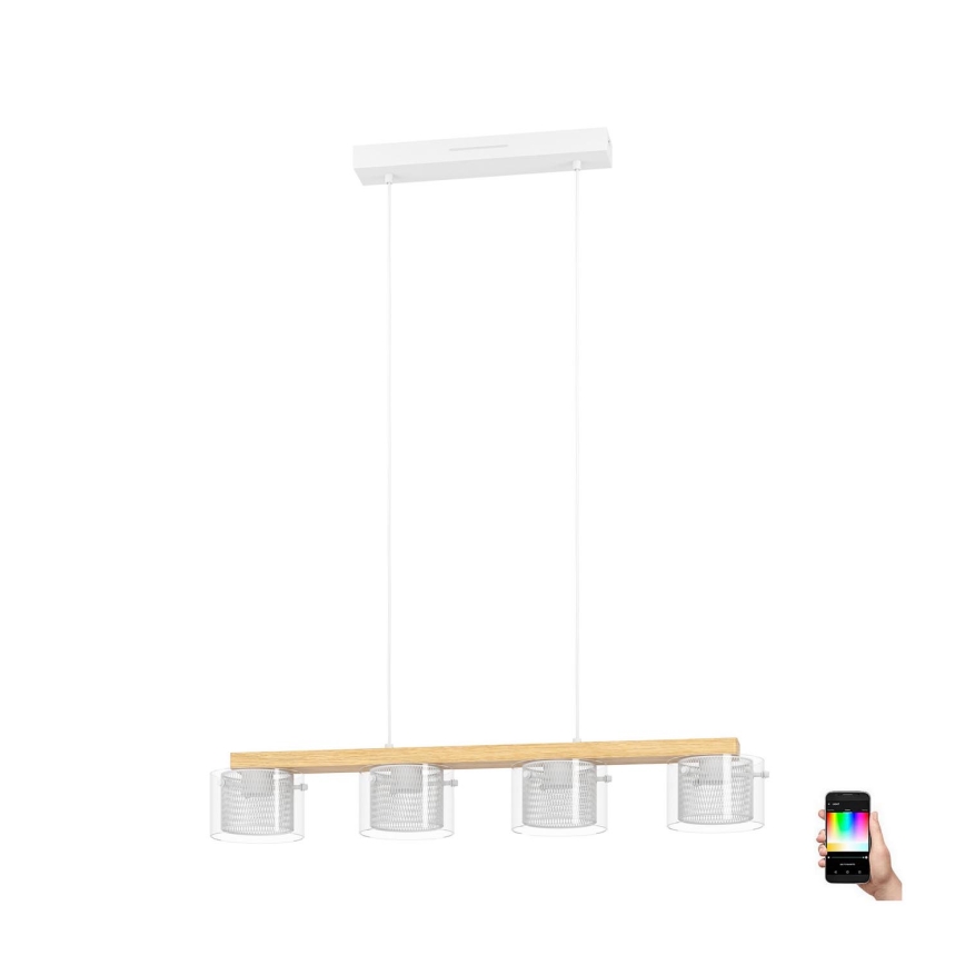 Eglo - LED RGBW Hämardatav lühter 4xLED/3,7W/230V 2700-6500K