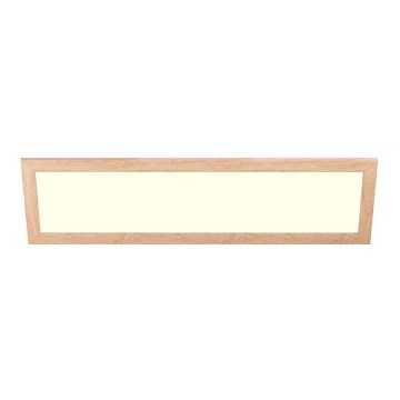 Eglo - LED RGBW Hämardatav pinnale kinnitatav/süvistatav panel SALOBRENA-C WOOD LED/34W/230V 2700-6500K 34x124 cm pruun + kaugjuhtimispult