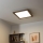 Eglo - LED RGBW Hämardatav pinnale kinnitatav valguspaneel SALOBRENA-C WOOD LED/21W/230V 2700-6500K 49,5x49,5 cm tumepruun + kaugjuhtimispult