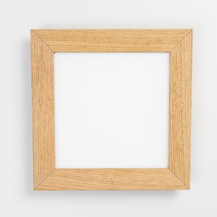 Eglo - LED RGBW hämardatav pinnale paigaldatav paneel SALOBRENA-C WOOD LED/16W/230V 2700-6500K 34x34 cm pruun + kaugjuhtimispult