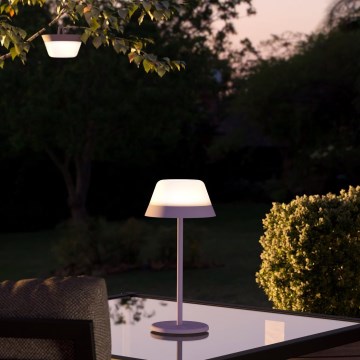 Eglo - LED RGBW Hämardatav puutetundlik väli lamp 2in1 LED/1,5W/5V 2600 mAh IP54 lilla