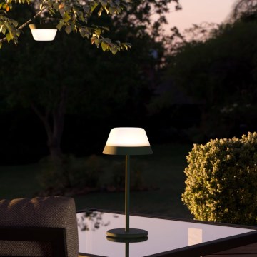 Eglo - LED RGBW Hämardatav puutetundlik väli lamp 2in1 LED/1,5W/5V 2600 mAh IP54 roheline