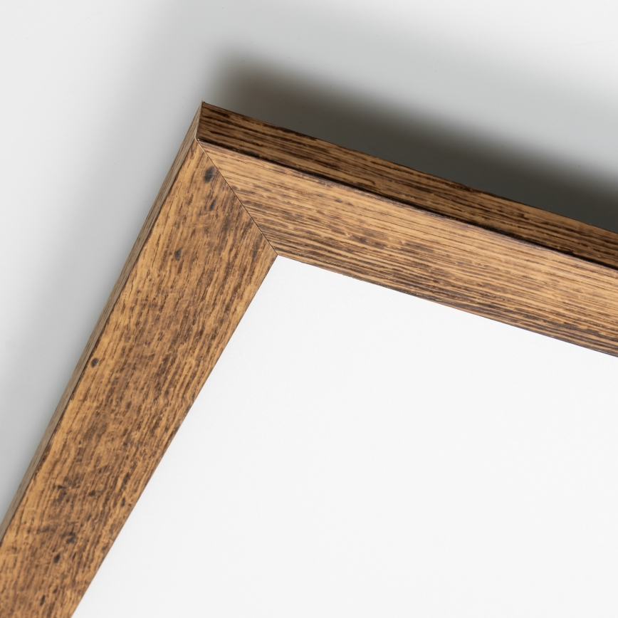Eglo - LED RGBW Hämardatav pinnale kinnitatav valguspaneel SALOBRENA-C WOOD LED/21W/230V 2700-6500K 49,5x49,5 cm pruun + kaugjuhtimispult