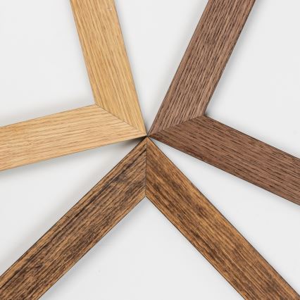 Eglo - LED RGBW Hämardatav pinnale kinnitatav valguspaneel SALOBRENA-C WOOD LED/21W/230V 2700-6500K 49,5x49,5 cm pruun + kaugjuhtimispult