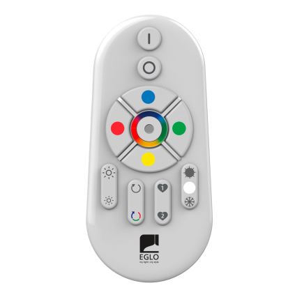Eglo - LED RGBW Hämardatav pinnale kinnitatav valguspaneel SALOBRENA-C WOOD LED/21W/230V 2700-6500K 49,5x49,5 cm pruun + kaugjuhtimispult