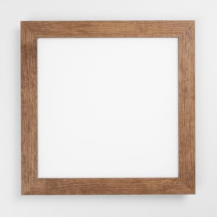 Eglo - LED RGBW Hämardatav pinnale kinnitatav valguspaneel SALOBRENA-C WOOD LED/21W/230V 2700-6500K 49,5x49,5 cm tumepruun + kaugjuhtimispult