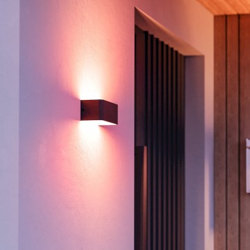 Eglo - LED RGBW hämardatav välisseinavalgusti LED/10W/230V 2700-6500K IP55 must