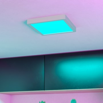 Eglo - LED RGBW hämardatav vannitoa laelamp LED/10,5W/230V 2700-6500K 22x22 cm IP44 valge