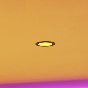 Eglo - LED RGBW hämardatav vannitoa süvistatav laevalgusti LED/5W/230V 2700-6500K läbimõõt 12 cm IP44 must