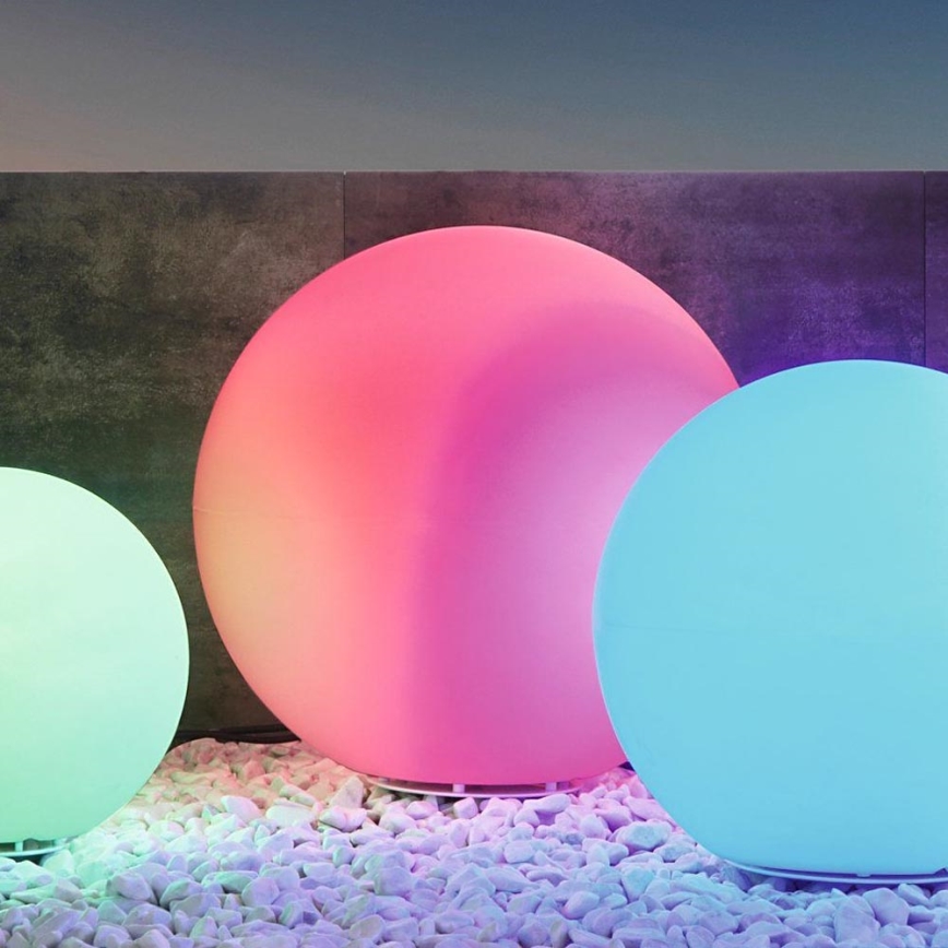 Eglo - LED RGBW Väli põrandalamp MONTEROLO-C 1xLED/9W/230V IP65 ø600