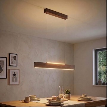 Eglo - LED-ripplamp kaabliga LED/17W/230V + LED/4,2W pähkel