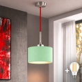 Eglo - LED ripplühter kaabliga TUNJA 1xE27/60W/230V läbimõõt 20 cm roheline/punane