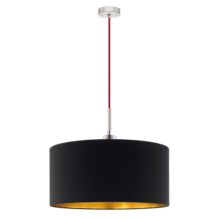 Eglo - LED-rippvalgusti TUNJA 1xE27/60W/230V must