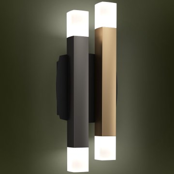 Eglo - LED Seinavalgusti 4xLED/3,3W/230V 3000K antratsiit/kuldne