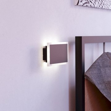 Eglo - LED Seinavalgusti LED/12W/230V 3000K 12x23 cm must