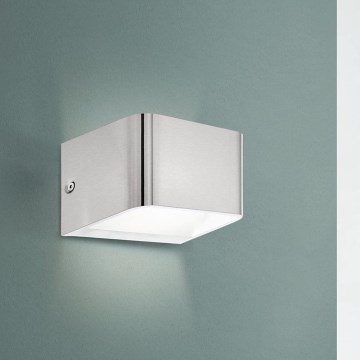 Eglo - LED Seinavalgusti LED/6W/230V 3000K matt kroom