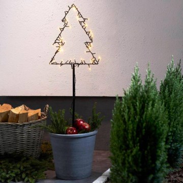 Eglo - LED Väli jõuludekoratsioon LED/4xAA IP44 puu