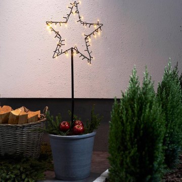 Eglo - LED Väli jõuludekoratsioon LED/4xAA IP44 täht