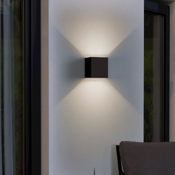 Eglo - LED Väli seinavalgusti 2xLED/2,8W/230V IP54 must