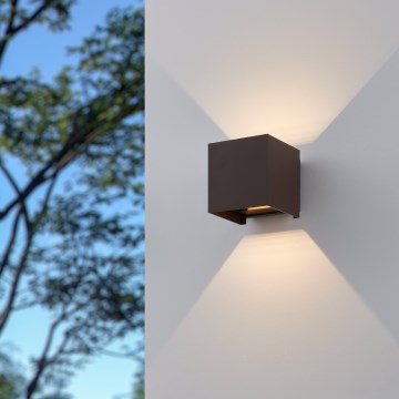 Eglo - LED Väli seinavalgusti 2xLED/2,8W/230V IP54 pruun