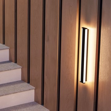 Eglo - LED Väli seinavalgusti 2xLED/7W/230V 3000K IP55 must