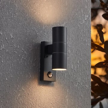 Eglo - LED Väli seinavalgusti koos anduriga 2xGU10/3W/230V IP44