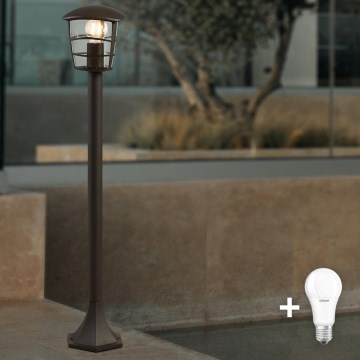 Eglo - LED välisvalgusti 1xE27/8,5W/230V IP44 must