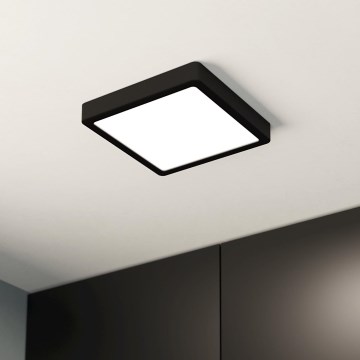 Eglo - LED vannitoa laelamp LED/17W/230V IP44 must 21x21 cm