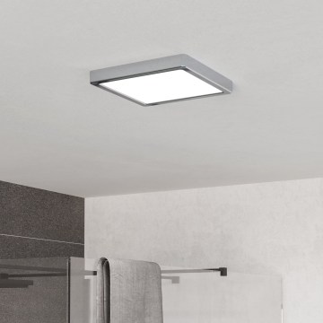Eglo - LED vannitoa laevalgusti LED/10,5W/230V 2700/4000/6500K 22x22 cm IP44 läikiv kroom
