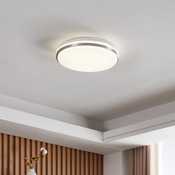 Eglo - LED vannitoa laevalgusti LED/18W/230V 3000/4000/6500K läbimõõt 34 cm IP54 mattkroom