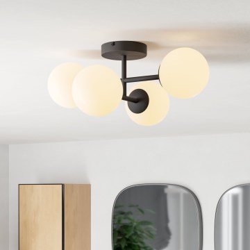Eglo - LED vannitoa pinnapealne lühter 4xG9/4,2W/230V IP44 must