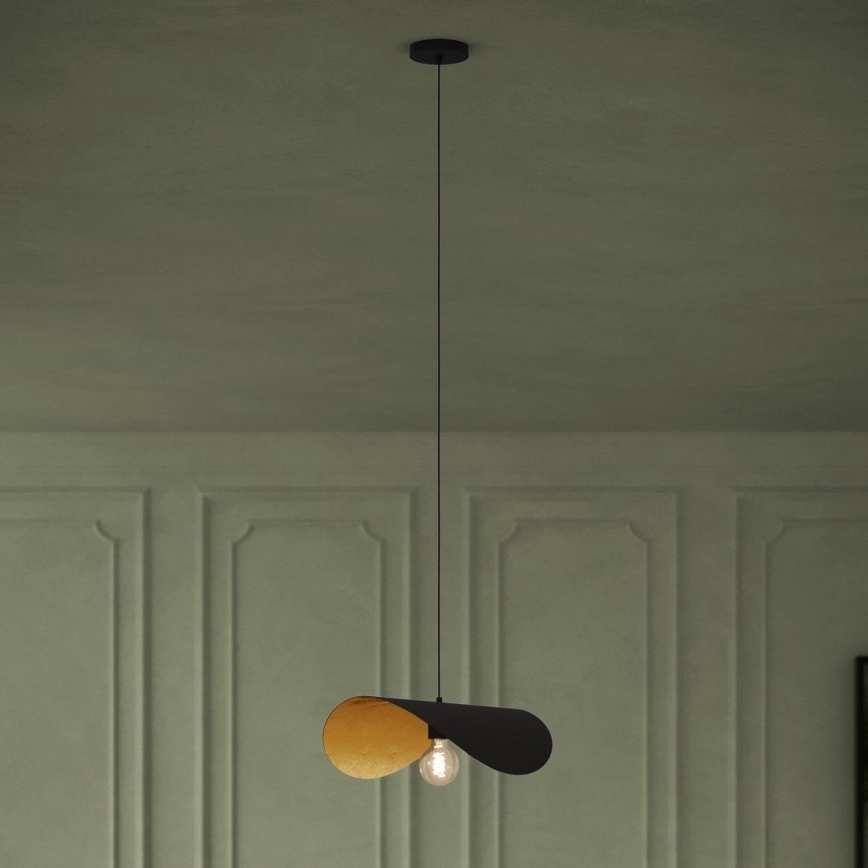 Eglo - Lühter 1xE27/40W/230V 53 cm must/kuldne