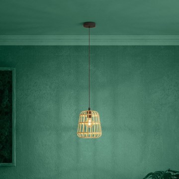 Eglo - Lühter 1xE27/40W/230V d. 24 cm bambus