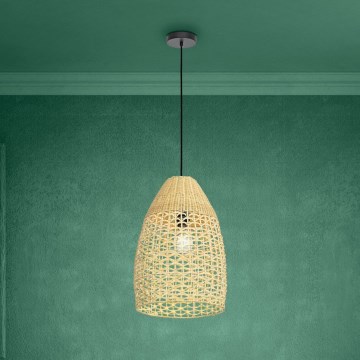 Eglo - Lühter 1xE27/40W/230V d. 35 cm bambus