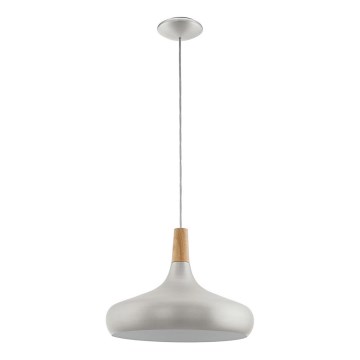 Eglo - Lühter 1xE27/40W/230V d. 40 cm hõbedane - FSC sertifitseeritud