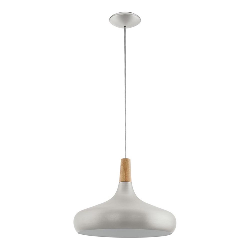 Eglo - Lühter 1xE27/40W/230V d. 40 cm hõbedane - FSC sertifitseeritud