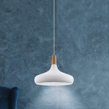 Eglo - Lühter 1xE27/40W/230V d. 40 cm valge - FSC sertifitseeritud
