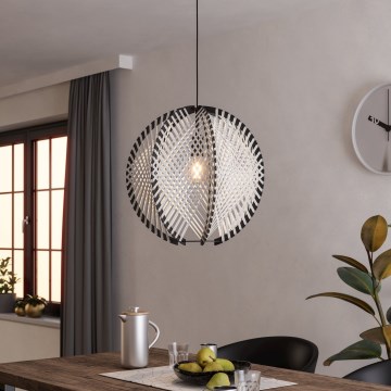 Eglo - Lühter 1xE27/40W/230V d. 48 cm valge/must