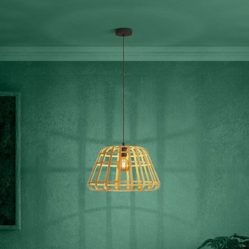 Eglo - Lühter 1xE27/40W/230V d. 50 cm bambus