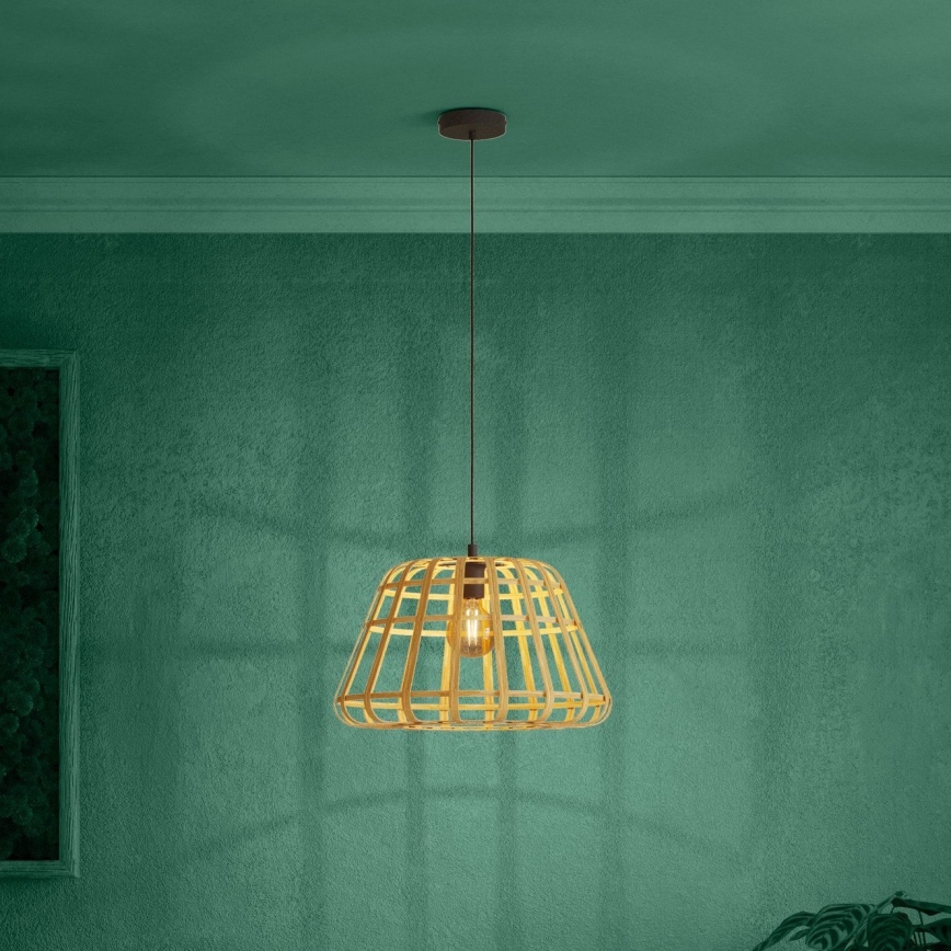 Eglo - Lühter 1xE27/40W/230V d. 50 cm bambus