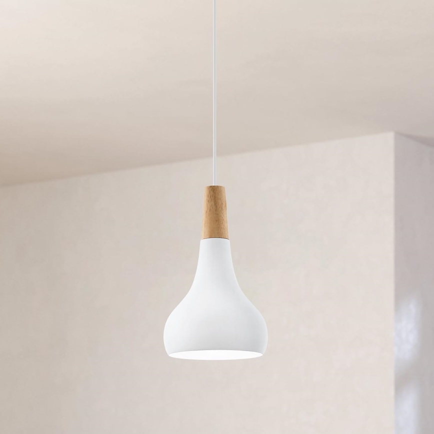 Eglo - Lühter 1xE27/60W/230V d. 18 cm valge