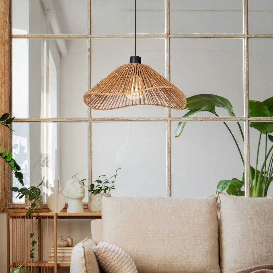 Eglo - Lühter 1xE27/60W/230V pruun