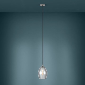 Eglo - Lühter 1xE27/60W/230V suitsune