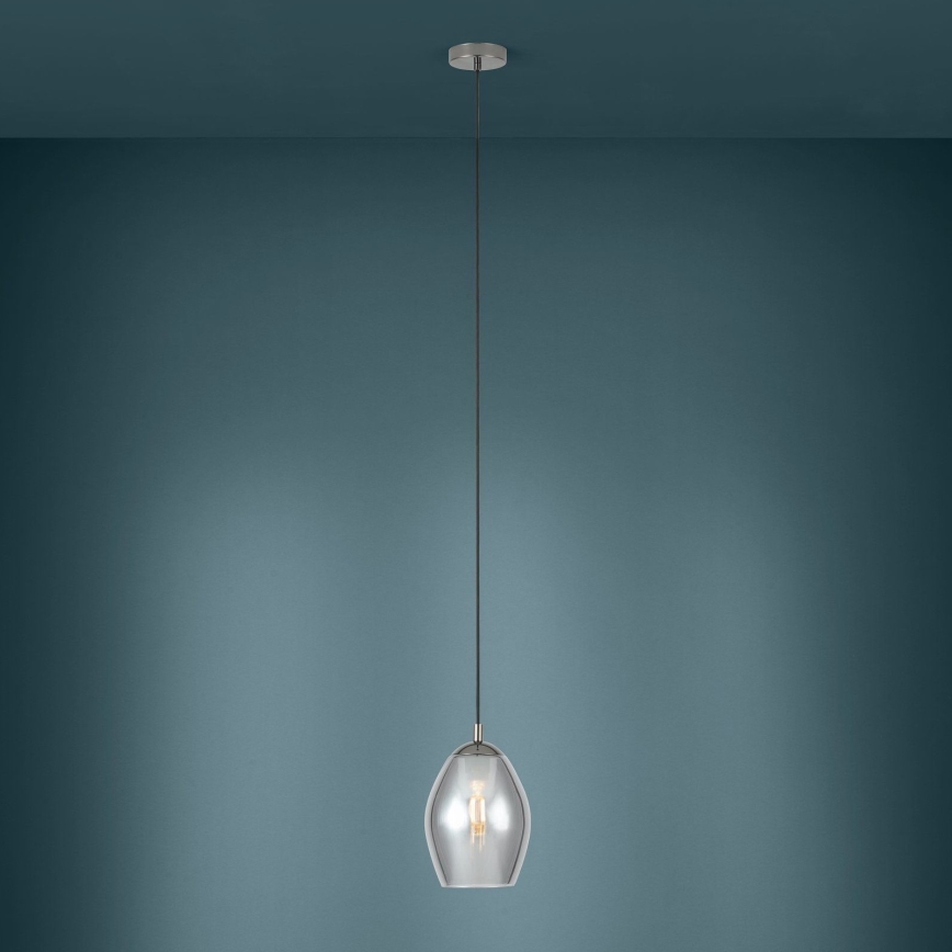 Eglo - Lühter 1xE27/60W/230V suitsune